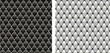 Chesterfield -  capitonné en cuir noir et blanc