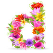 Buchstabe Blume klein - d