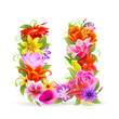 Buchstabe Blume klein - u
