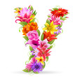 Buchstabe Blume - y