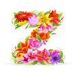 Buchstabe Blume klein - z