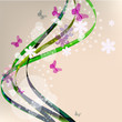 Vector: abstract background with butterflies abstract background with butterflies