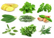 Collage of green and juice spice