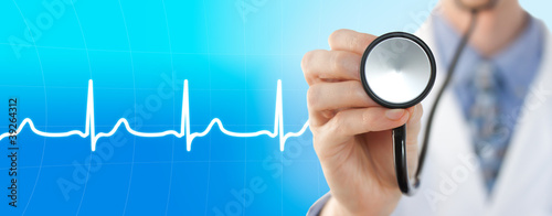 Photo: Doctor with stethoscope Doctor with stethoscope
