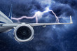 Flugzeug im Unwetter