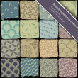 Seamless patterns collection. All used patterns available in swa
