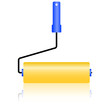 The new roller for painting.