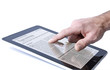 Photo: Tageszeitung lesen mit Tablet PC Tageszeitung lesen mit Tablet PC