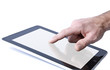 Photo: Hand berührt Touchpad Hand berührt Touchpad