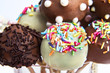 Variety of colorful cake pops Variety of colorful cake pops