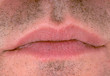 Lippen von einem Mann