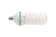 Fluorescent Light Bulb energy saving isolated on white