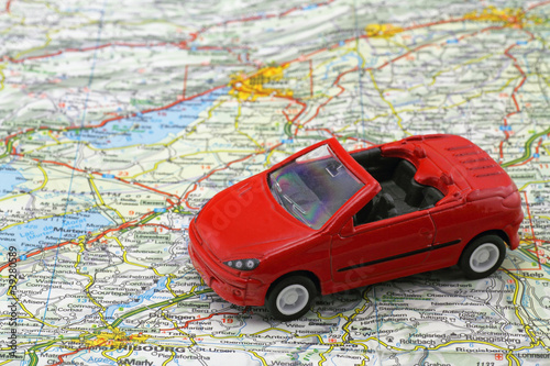 Photo: auto auf karte auto auf karte