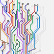 Abstract subway map Abstract subway map