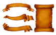 Old banners and scroll
