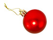 Red Christmas ball.