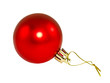 Red Christmas ball.