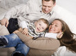 happy family at home