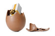 Photo: chocolate easter egg with surprise chocolate easter egg with surprise