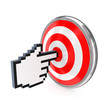 Cursor and red target. Cursor and red target.