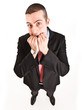Expressive businessman