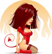 sexy devil vector illustration