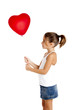 Girl with a red balloon