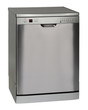 Modern freestanding dishwasher isolated on white