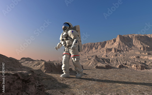 Ilustración: The astronaut The astronaut