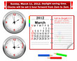 Daylight saving time begins.