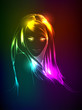 A light girl's face.