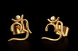 Photo: Ear rings with ohm sign Ear rings with ohm sign
