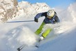 skiing on fresh snow at winter season at beautiful sunny day skiing on fresh snow at winter season at beautiful sunny day