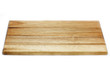 Holzbrettchen auf weißem Hintergrund