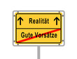 Realität gute vorsätze
