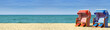 Strandpanorama mit zwei Strandkörben B800