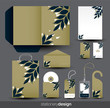 Stationery design set Stationery design set
