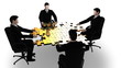Video: Business team work building a puzzle Business team work building a puzzle
