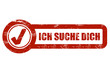 CB-Schild blau glas ICH SUCHE DICH