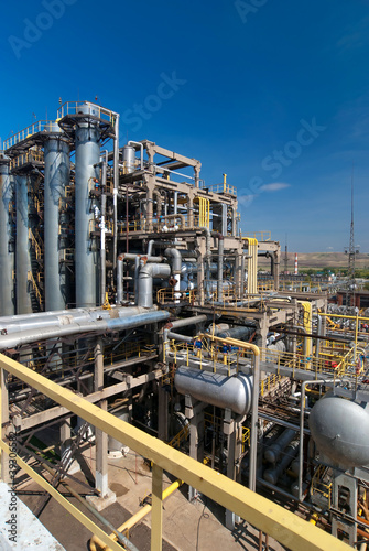 Photo: View gas processing factory. View gas processing factory.