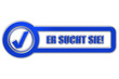 CB-Schild blau glas ER SUCHT SIE!