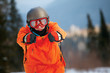 Young snowboarder