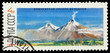 USSR postmark: largest active volcano on Kamchatka peninsula