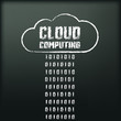Vektor: Blackboard with image of cloud computing. Vector illustration. Blackboard with image of cloud computing. Vector illustration.