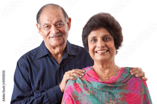 Photo: East Indian Elderly Woman with her husband East Indian Elderly Woman with her husband