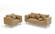 Modern couch and sofa isolated on white Modern couch and sofa isolated on white