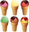 Vector: set of different ice cream set of different ice cream