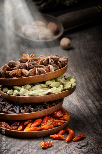 Photo: Colorful mix of spices Colorful mix of spices