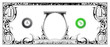 Dollar bill ornamental