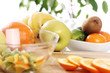 Fresh fruits on the kitchen table Fresh fruits on the kitchen table